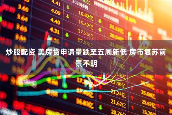 炒股配资 美房贷申请量跌至五周新低 房市复苏前景不明